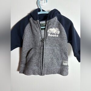 Roots Baby Charcoal Zip-Up Hoodie
